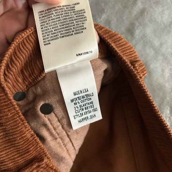 Agolde corduroy Harper jeans - Picture 8 of 12